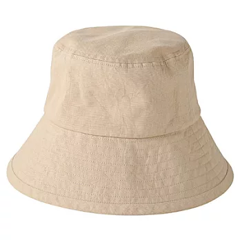 [MUJI 無印良品]棉質水洗鬱金香帽米色