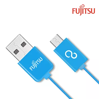 FUJITSU富士通MICRO USB傳輸充電線-1M(藍)