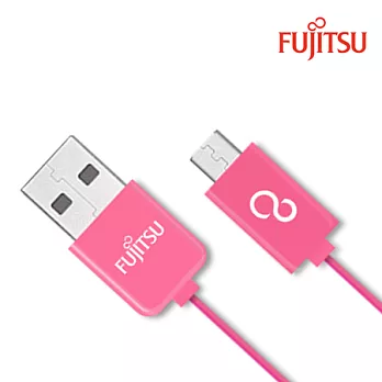 FUJITSU富士通MICRO USB傳輸充電線-1M(粉)