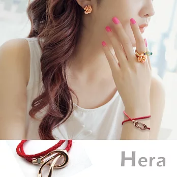 【Hera】赫拉 幸運紅繩交叉磁扣本命年長手環/手鍊(女王紅)