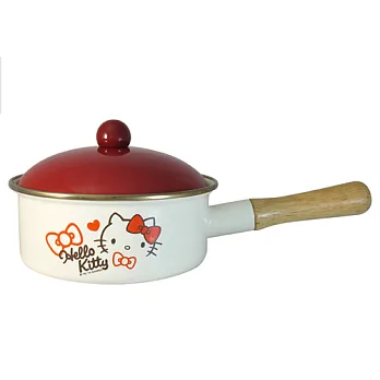 Hello Kitty琺瑯單柄鍋KT-1710白色