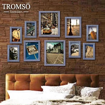 TROMSO-西班牙相框牆10框組/牛仔藍