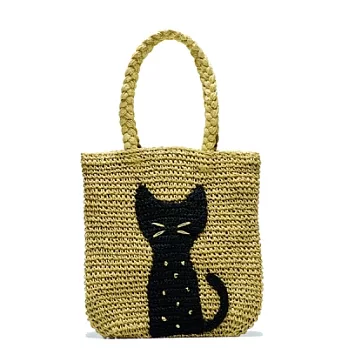 Noafamily,諾亞Summer Bags 點點貓直式手提袋_BE