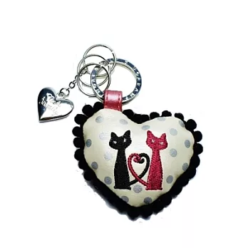 Noafamily,諾亞愛心貓多環鑰匙圈_PL