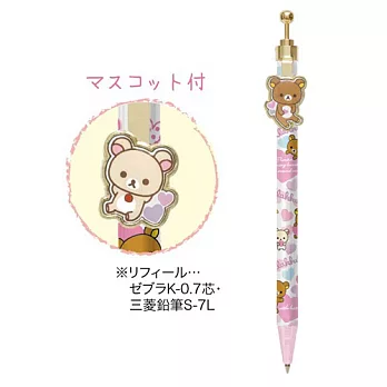 San-X 拉拉熊紅粉愛心系列原子筆。懶熊