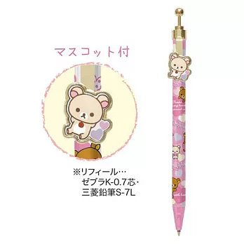 San-X 拉拉熊紅粉愛心系列原子筆。懶妹