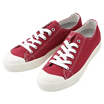 [MUJI 無印良品]棉水洗撥水加工休閒鞋22.5紅色