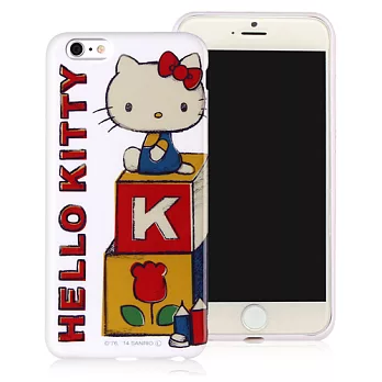 Hello Kitty iPhone6 PLUS(5.5吋)復古手繪TPU手機殼