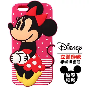 iPhone 6 4.7吋 迪士尼授權正版 立體矽膠套米妮