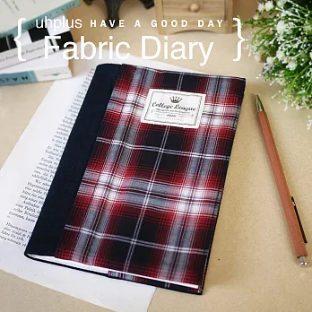 uhplus Fabric Diary B6 多功能手帳套- 巴黎女孩(紅)