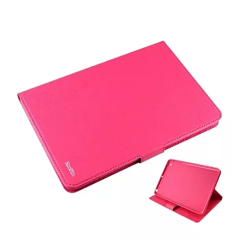 KooPin Apple ipad mini3 商務簡約系列 可立式皮套俏麗桃