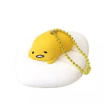 《Sanrio》蛋黃哥泡棉材質造型吊鍊(趴趴荷包蛋)