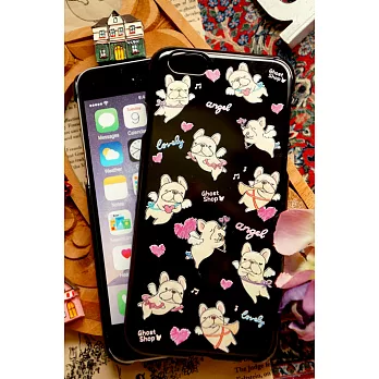 i6手機殼-法鬥小天使/黑