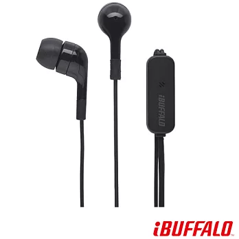 BUFFALO 02系列 U型智慧型手機專用耳麥黑