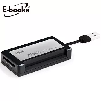 E-books T25 晶片ATM+SIIM卡+記憶卡複合讀卡機黑