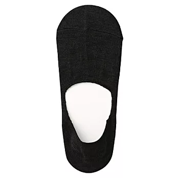 [MUJI 無印良品]男棉混麻腳跟防滑隱形襪黑色25~27cm黑色