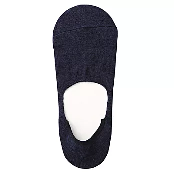 [MUJI 無印良品]男棉混麻腳跟防滑隱形襪深藍25~27cm深藍