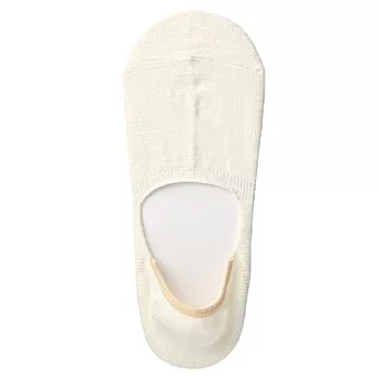 [MUJI 無印良品]男棉混麻腳跟防滑隱形襪柔白25~27cm柔白