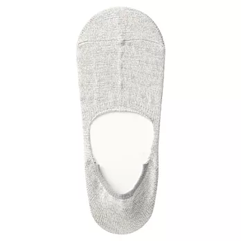 [MUJI 無印良品]男棉混麻腳跟防滑隱形襪淺灰25~27cm淺灰