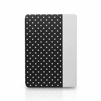 Kajsa Neon Polka Dot iPad Air 2 夜光點點站立皮套黑