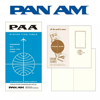 MIDORI Traveler’s Notebook PAN AM系列-Globe Logo補充包-空白