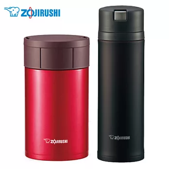 象印不鏽鋼真空燜燒杯保溫杯組 SW-HAE55(RM)+SM-XB48(TD)