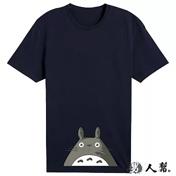 【男人幫 】AF060*【日本龍貓先生純棉短袖T恤】丈青色 8號