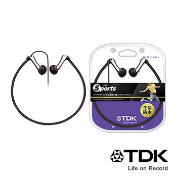 TDKTH-SNB201CLEF-Active Neckband IPX4防潑水後掛式運動型耳機黑