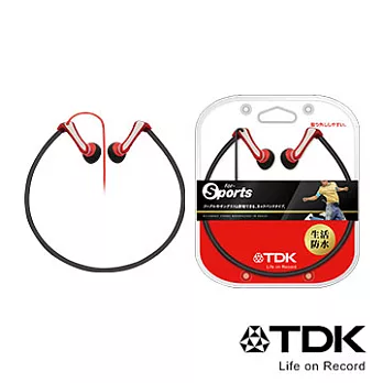 TDKTH-SNB201CLEF-Active Neckband IPX4防潑水後掛式運動型耳機紅