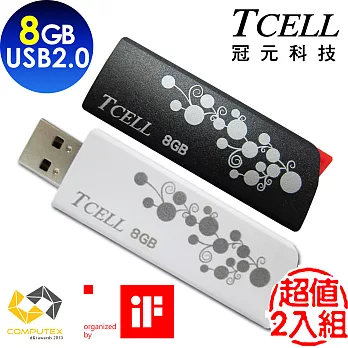 TCELL 冠元-USB2.0 8GB Hide & Seek (2入組)