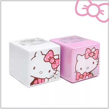 Hello Kitty ColorCube 2.4A 高速輕巧易收USB充電器(KT-CR06)經典透雪白