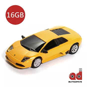 AutoDrive16G 跑車造型隨身碟 - Lamborghini Murcielago - 黃
