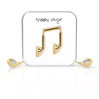 Happy Plugs 音符耳塞式耳機 奢華限定款 -金色