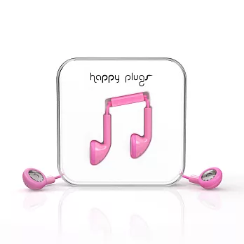Happy Plugs 音符耳塞式耳機 -粉紅色