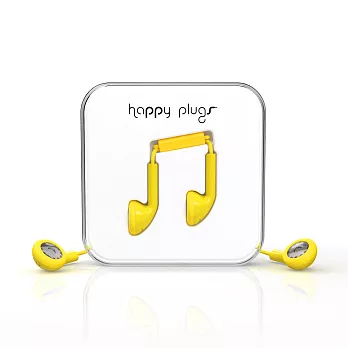 Happy Plugs 音符耳塞式耳機 -亮黃色