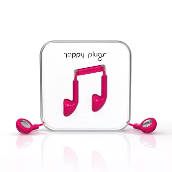 Happy Plugs 音符耳塞式耳機 -蜜桃紅