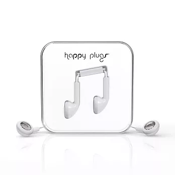 Happy Plugs 音符耳塞式耳機 -純白色