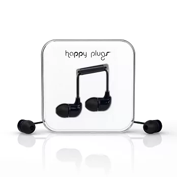 Happy Plugs 音符入耳式耳機 -精簡黑