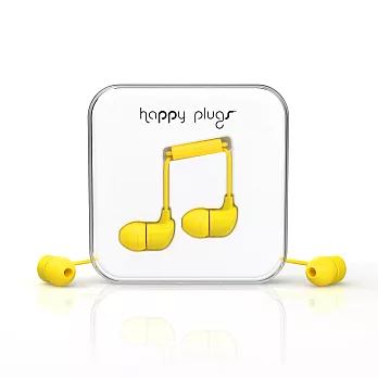 Happy Plugs 音符入耳式耳機 -亮黃色