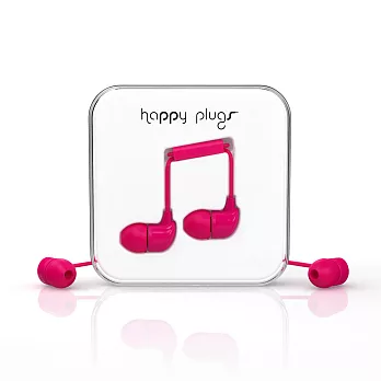 Happy Plugs 音符入耳式耳機 -蜜桃紅