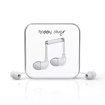 Happy Plugs 音符入耳式耳機 -純白色