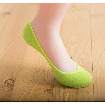 【Missking 1983】竹纖維糖果色凝膠止滑隱形襪(螢光綠)