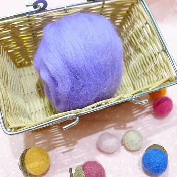 美麗諾羊毛-M8淺紫色50g【超柔細】