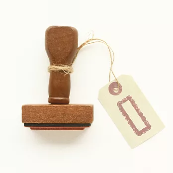 落款木印章 ‧蕾絲紋寬