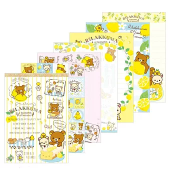 San-X 拉拉熊水果檸檬園系列大便條本。白