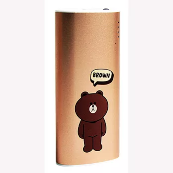 LINE FRIENDS 5200mAH 鋁合金行動電源(正版授權)熊大(咖啡)