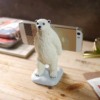 【magnet】背著走路手機座-北極熊