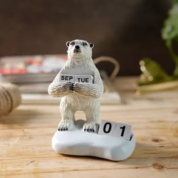 【magnet】擁抱時間萬年曆-北極熊