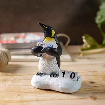 【magnet】擁抱時間萬年曆-企鵝