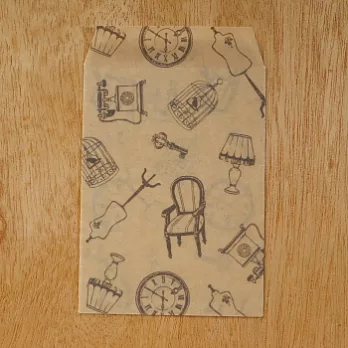 【Jolie poche】蠟紙信封(生活)(S)(卡其色)